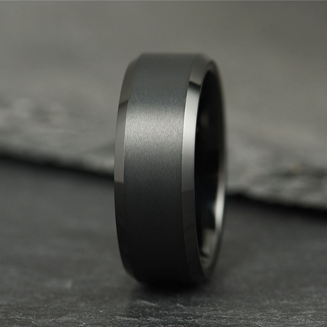 The Apex - Stealth Black Tungsten Ring
