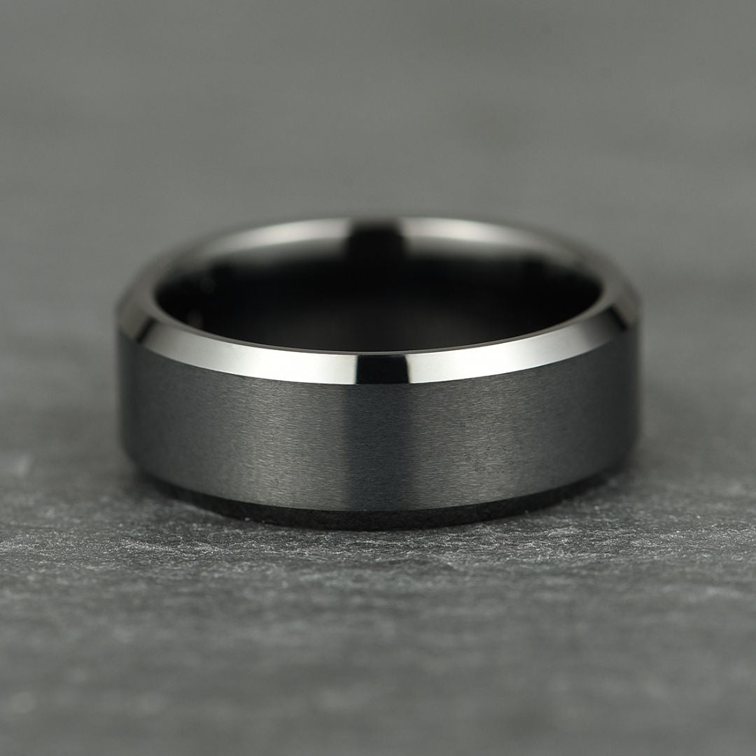 The Apex - Stealth Black Tungsten Ring