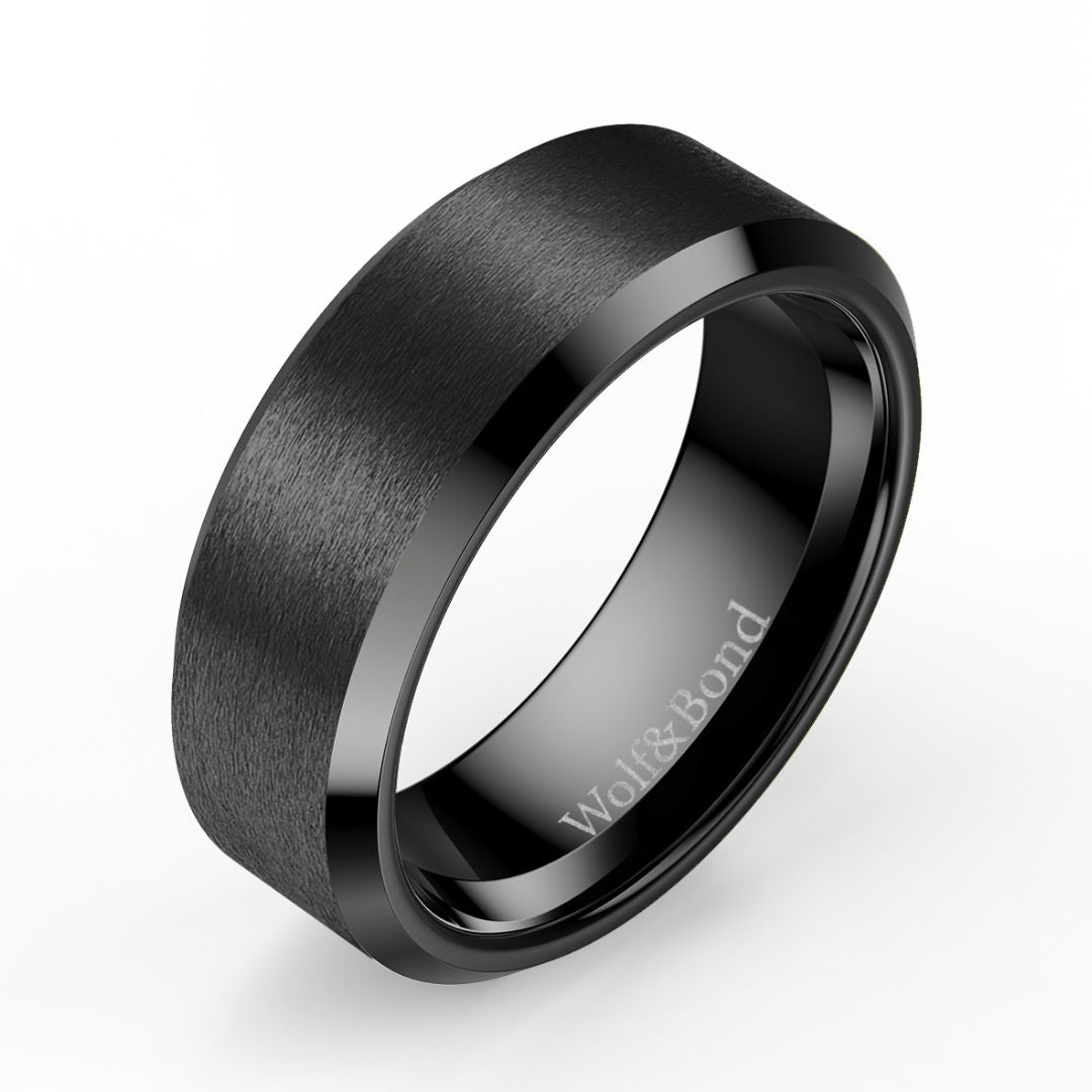 The Apex - Stealth Black Tungsten Ring