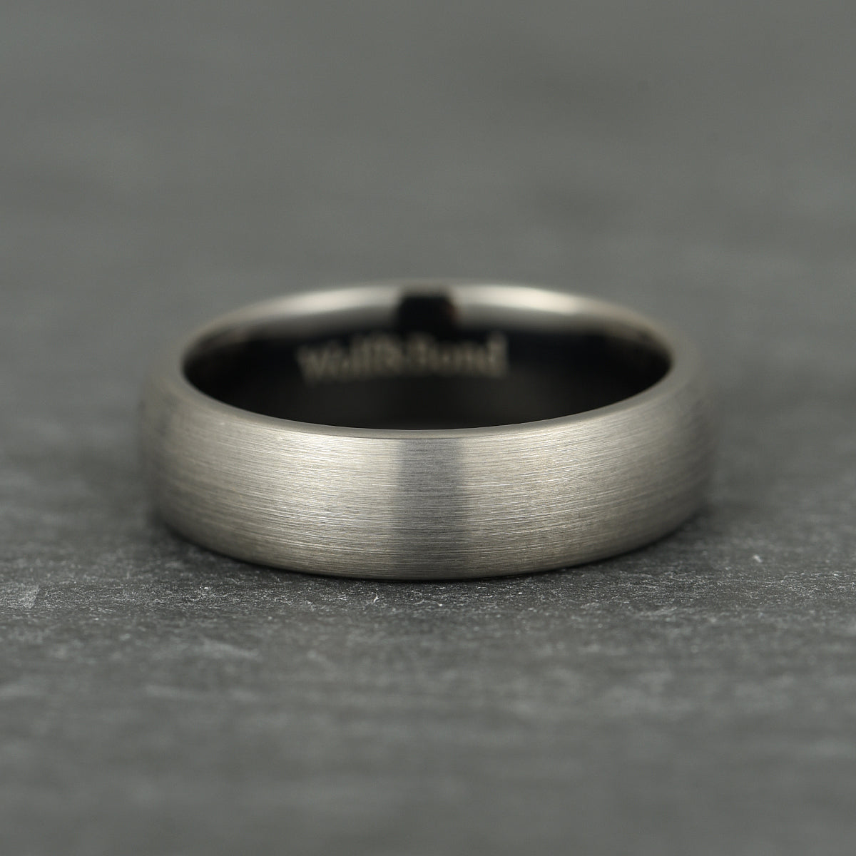 The Meridian - Brushed Gun Metal Tungsten Ring (6mm)