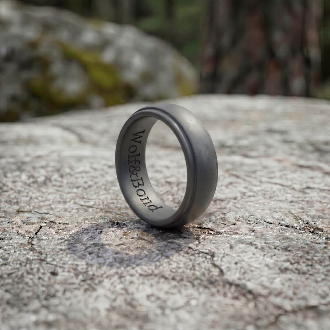 The Wolf Bevel - Silicone Ring - 8mm