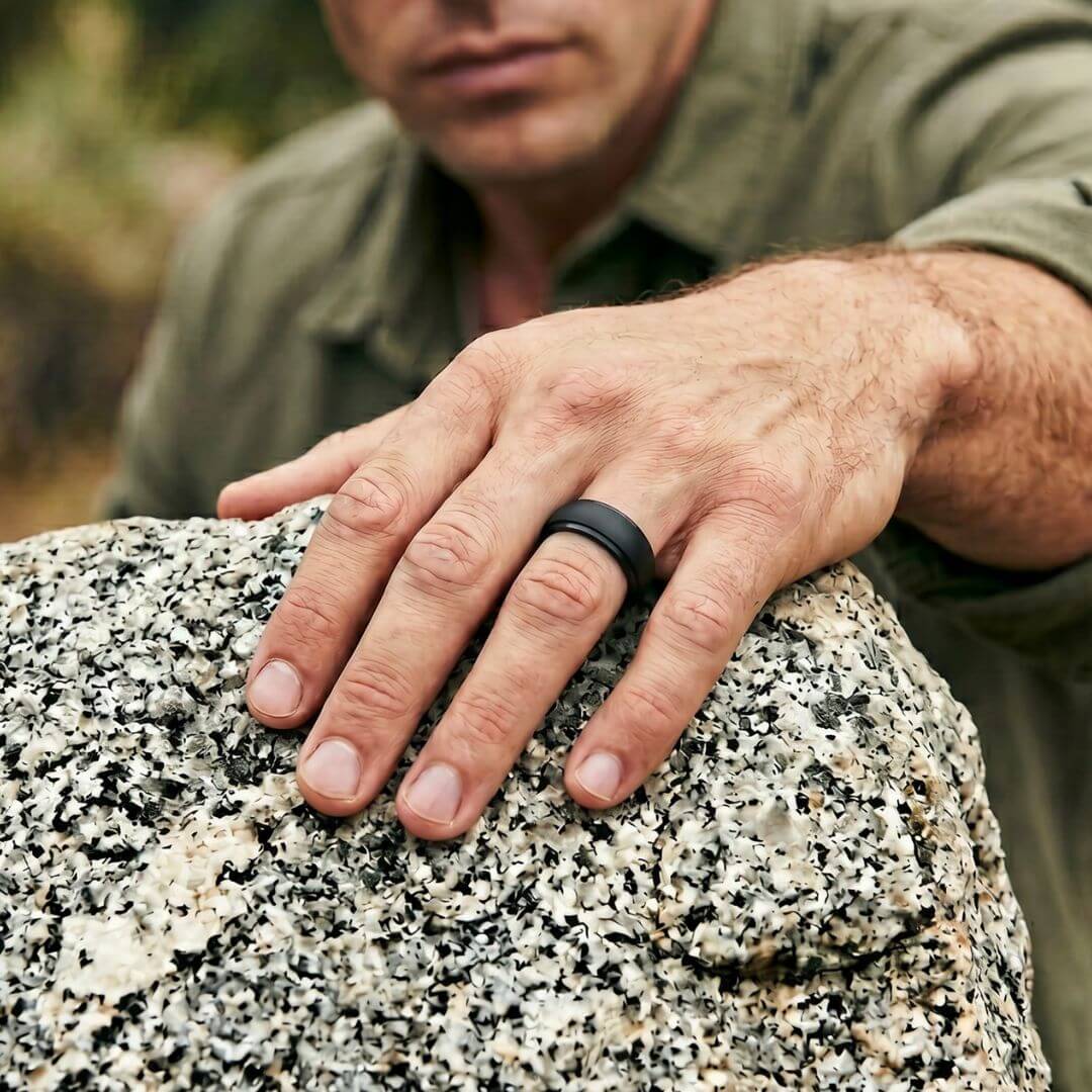 The Wolf Bevel - Silicone Ring - 8mm