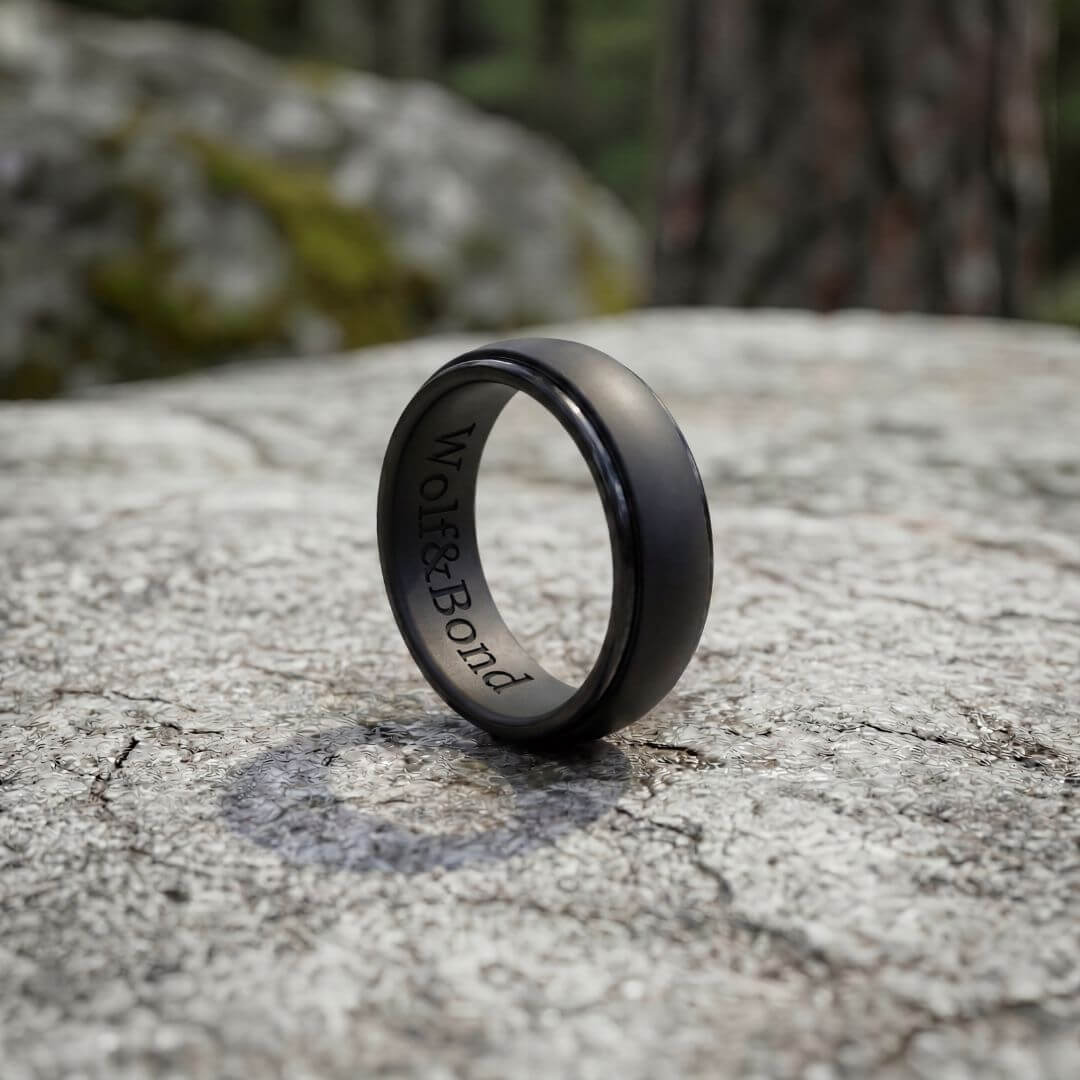The Wolf Bevel - Silicone Ring - 8mm