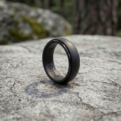 The Wolf Bevel - Silicone Ring - 8mm