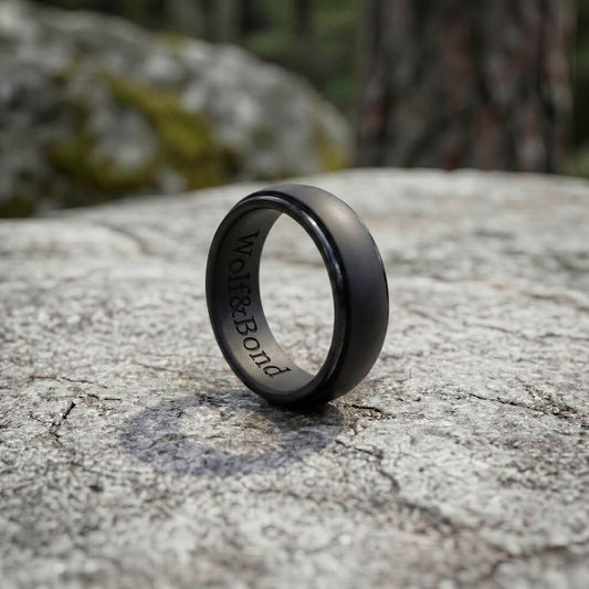 The Wolf Bevel - Silicone Ring - 8mm