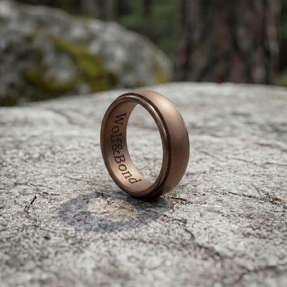 The Wolf Bevel - Silicone Ring - 8mm
