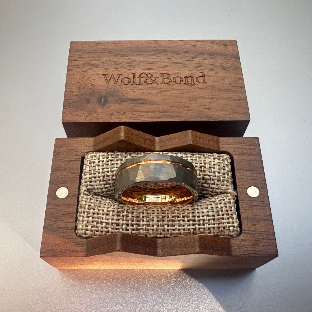 Walnut Wood Ring Box