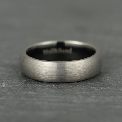 The Meridian - Brushed Gun Metal Tungsten Ring (6mm)