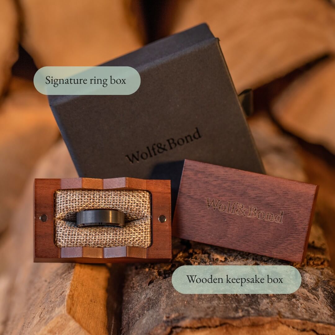 The Apex - Stealth Black Tungsten Ring (6mm, 8mm)