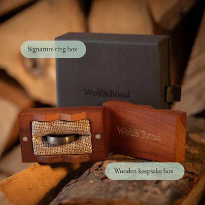 The Meridian - Brushed Gun Metal Tungsten Ring (6mm)